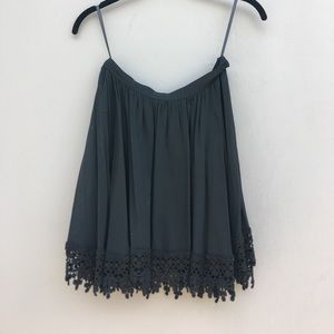 Soft Black Black Mini Skirt